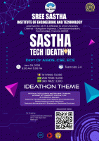 SASTHA TECH IDEATHON 2026 Ideathon Poster